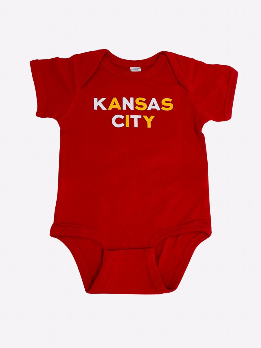 KC Chiefs newborn/baby outfit Kansas City football baby gift Chiefs baby  gift